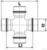 Хрестовина карданного валу J2922005 JAKOPARTS