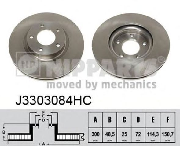 Тормозной диск J3303084HC