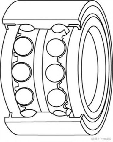 Підшипник ступиці передньої J4705023 JAKOPARTS