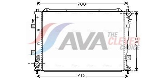 Радіатор водяний KA2162 AVA