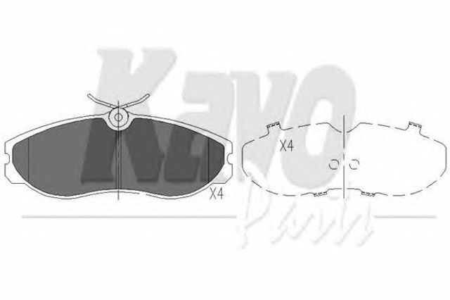 Дискові гальма KBP6506 KAVO PARTS