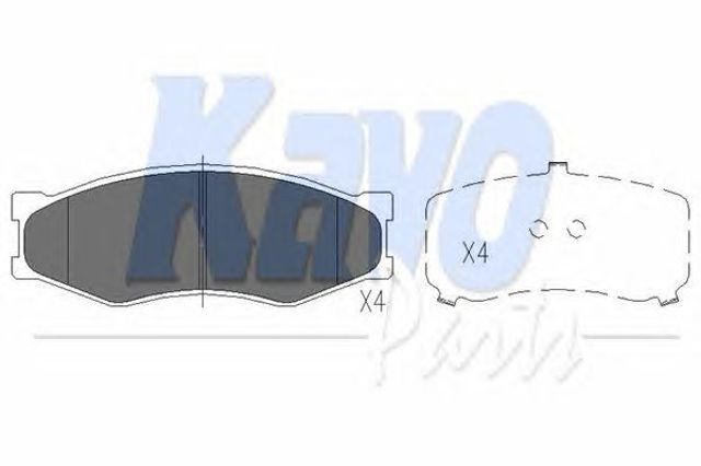 Дискові гальма KBP6523 KAVO PARTS