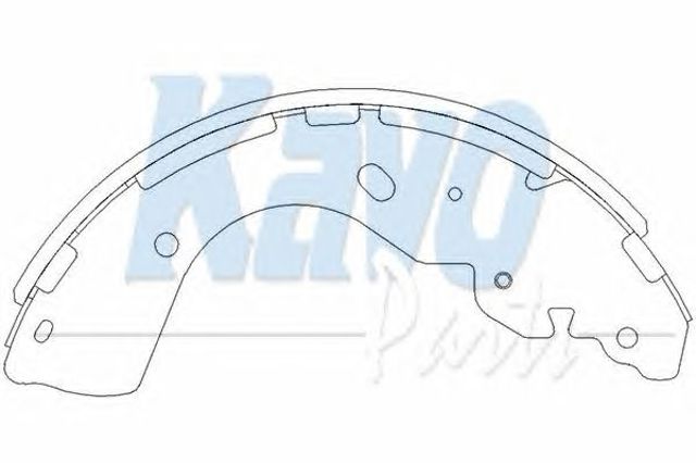 Колодки гальмові задні, барабанні KBS7402 KAVO PARTS