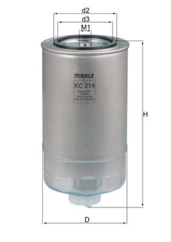 Фільтр паливний KC214 MAHLE