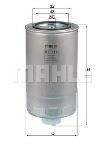 Фільтр паливний KC214 MAHLE