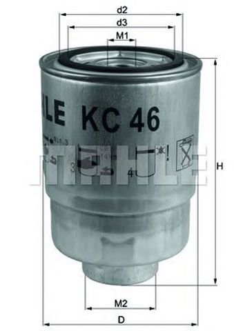 Elg5241 фільтр палива ( аналогwf8058/kc46) KC 46