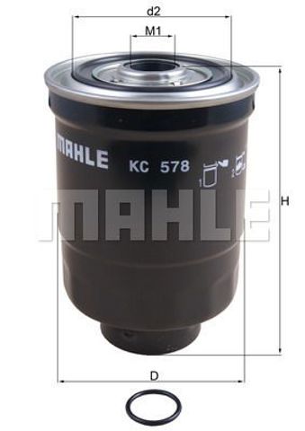 Фільтр паливний mitsubishi, mazda, opel (спецвикуп) KC 578D