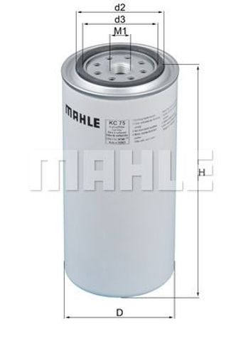 Фільтр паливний KC75 MAHLE