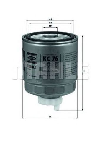 Паливний фільтр диз KC 76
