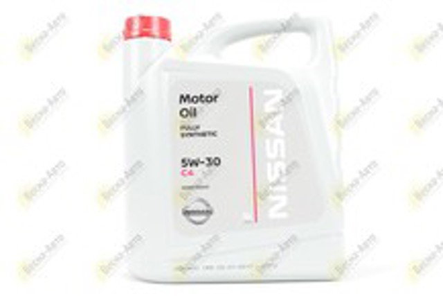 Масло моторное синтетическое, nissan motor oil c4 dpf 5w-30 5l KE900-90043