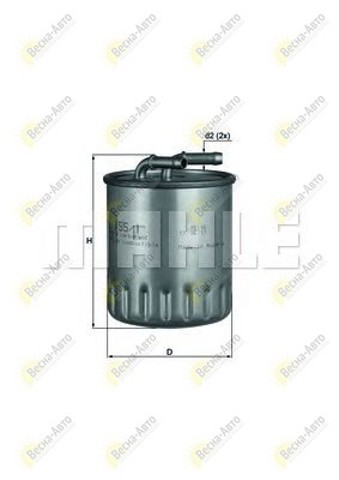 Фільтр паливний mercedes-benz m628 KL 155/1