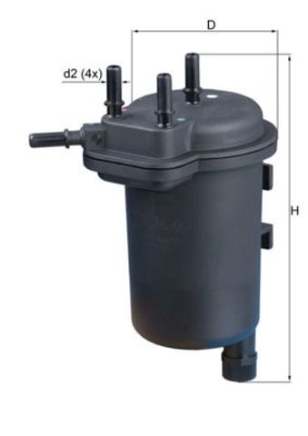 Фільтр паливний KL430 MAHLE