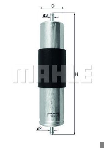 Фільтр паливний delphi bmw x5 3,0d KL473