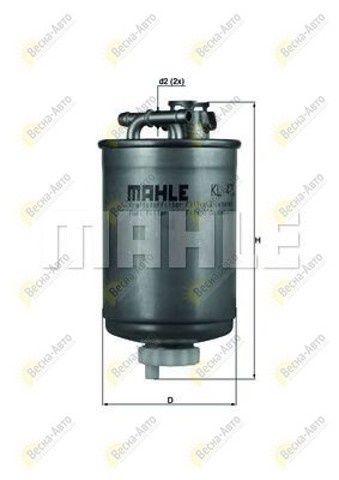 Фільтр тонкого очищення палива KL476D MAHLE
