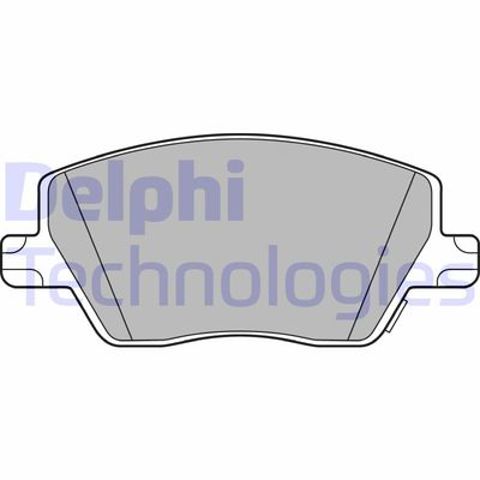 Delphi fiat колодки гальмівні передні tipo  16- LP3289