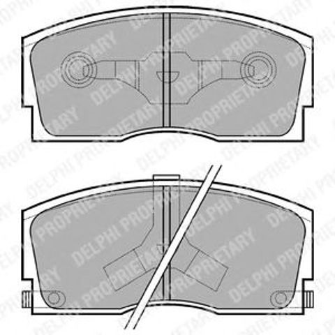Bosch daihatsu колодки гальмівні передні charade 87-93 LP626