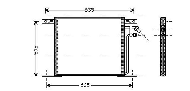 Радіатор кондиціонера MS5220 AVA