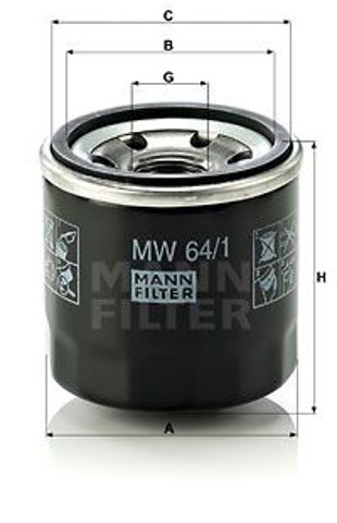 Фільтр очищення масла відцентровий MW641 MANN