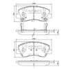 Колодки гальмівні передні, дискові N3600550 NIPPARTS