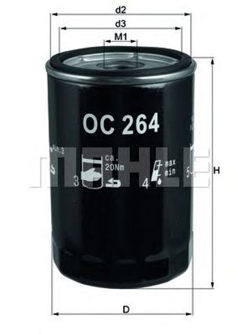 Фільтр оливний (sofima) OC 264