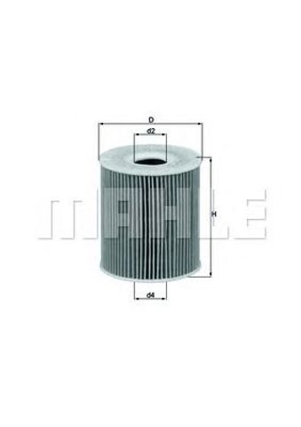 Масляний фільтр двигуна OX156D1 MAHLE