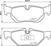 Комплект задніх колодок P06105 BREMBO