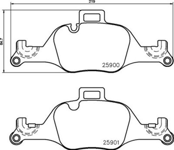 Колодки гальмівні передні, дискові P06107 BREMBO