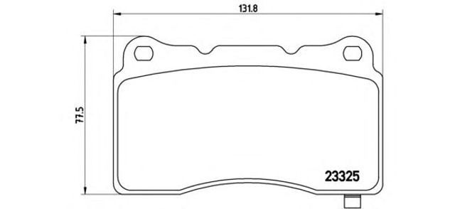 Колодки передні P09004 BREMBO