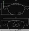 Колодки гальмівні передні, дискові P24158 BREMBO