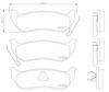 Задні гальмівні колодки P37009 BREMBO