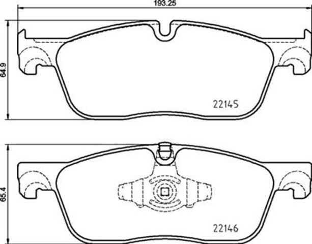 Колодки гальмівні передні, дискові P44026 BREMBO