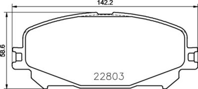Комплект гальмівних накладок, дискове гальмо P 68 071