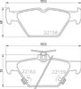 Колодки гальмові задні, дискові P78026 BREMBO