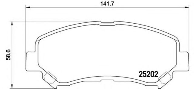 Гальмівні колодки P79028 BREMBO
