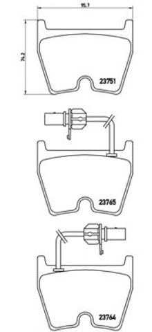 Bosch гальмівний колодки передні vw phaeton 02- P85078