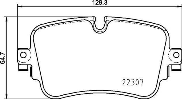 Комплект задніх колодок P85161 BREMBO