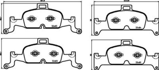 Колодки передні P85164 BREMBO