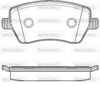 Колодки гальмівні дискові комплект P887300 WOKING