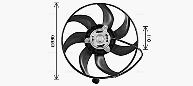 Вентилятор, система охолодження двигуна RT7675
