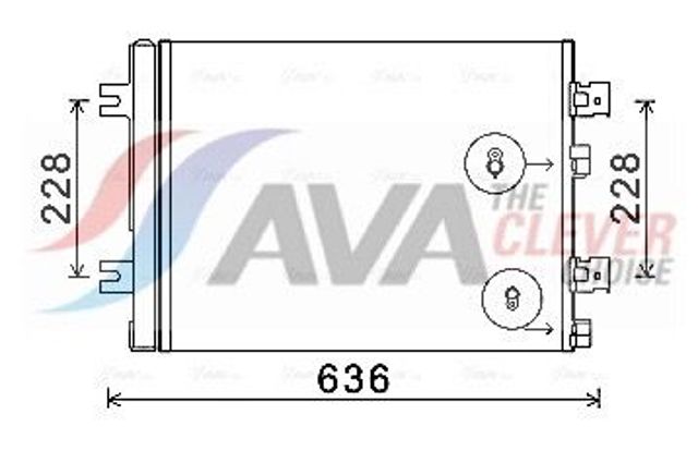 Трубопроводи і радіатор кондиціонера RTA5467D AVA