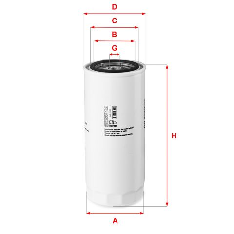 Фільтр тонкого очищення палива S1008NR SOFIMA