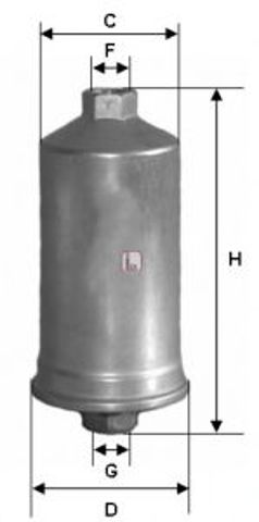 Фільтр паливний S1504B SOFIMA