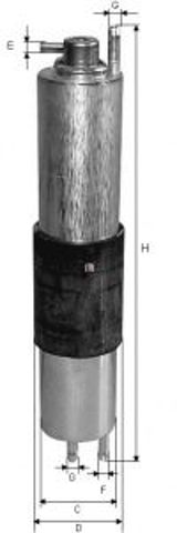 Фільтр паливний bmw 3 (e36, e46), 1.6-3.0, 90-07 (бензин) S1847B