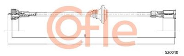 Adriauto opel трос спідометра omega 1260mm S20040