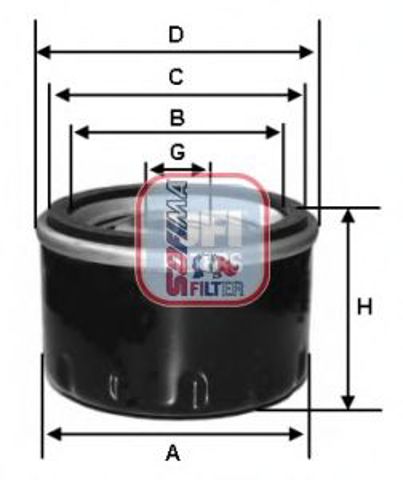 Фільтр масла S3519R SOFIMA