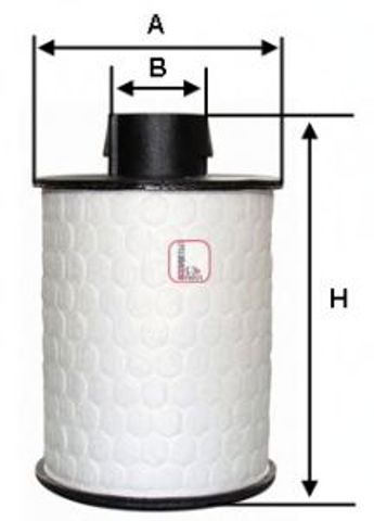 Фільтр паливний дизель, змінний елемент S 6H2O NE