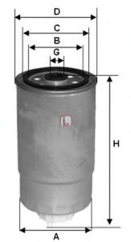 Фільтр паливний 1.9/2.5tdi t5/touareg (дизель) S8500NR