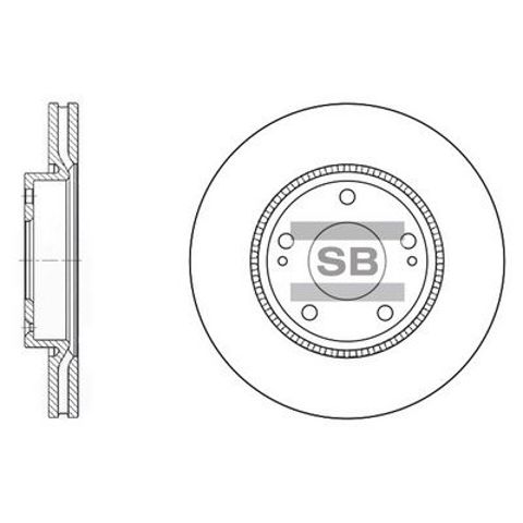 Ротор гальмівний SD1048 SANGSIN