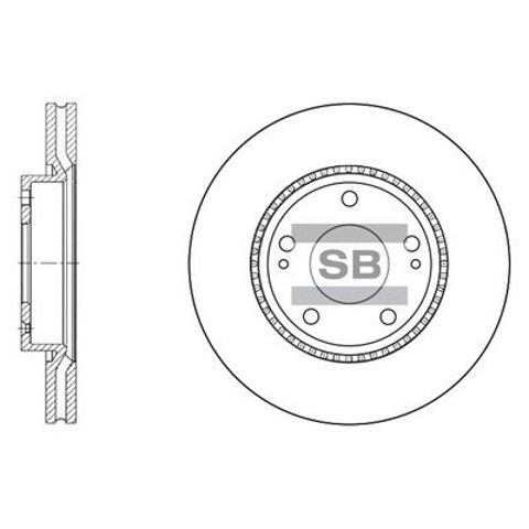 Гальмо дискове переднє SD1051 SANGSIN