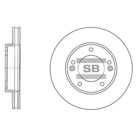 Гальмо дискове переднє SD2026 SANGSIN